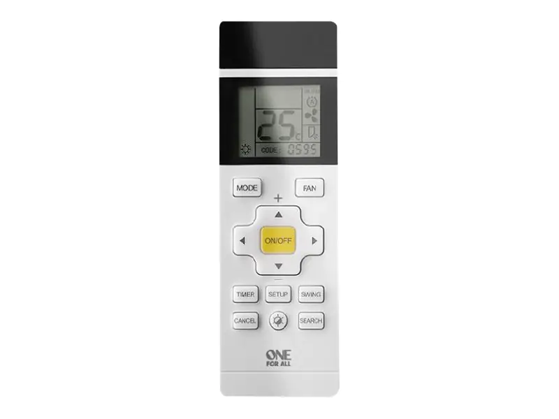 One for All Universal A/C Remote - Universalfernbedienung - Anzeige - LCD