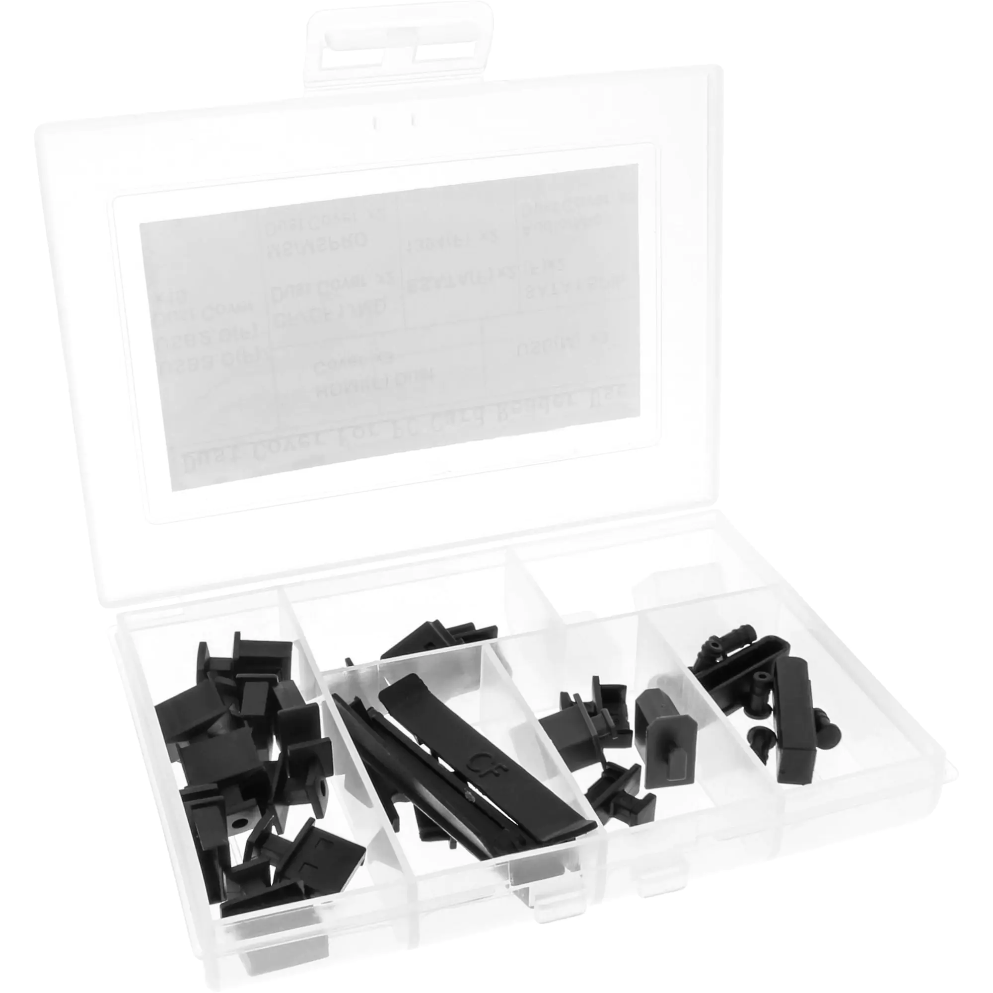 InLine Dust Cover Set for Front Panel and Card Reader - Staubschutz für Anschluss