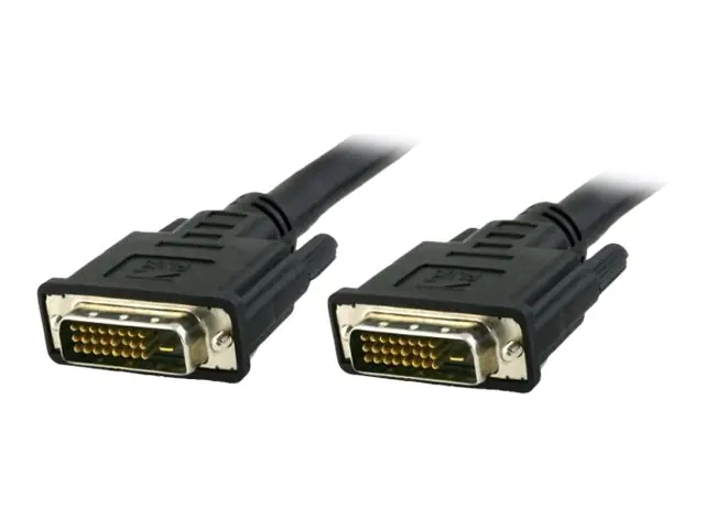 techly - DVI-Kabel - Dual Link - DVI-D (M) bis DVI-D (M) - 1.8 m - Daumenschrauben - Schwarz
