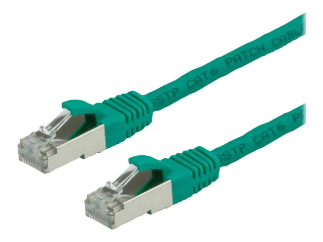 VALUE - Patch-Kabel - RJ-45 (M) zu RJ-45 (M) - 7 m - SFTP, PiMF - CAT 6 - halogenfrei, geformt, ohne Haken, verseilt - grün