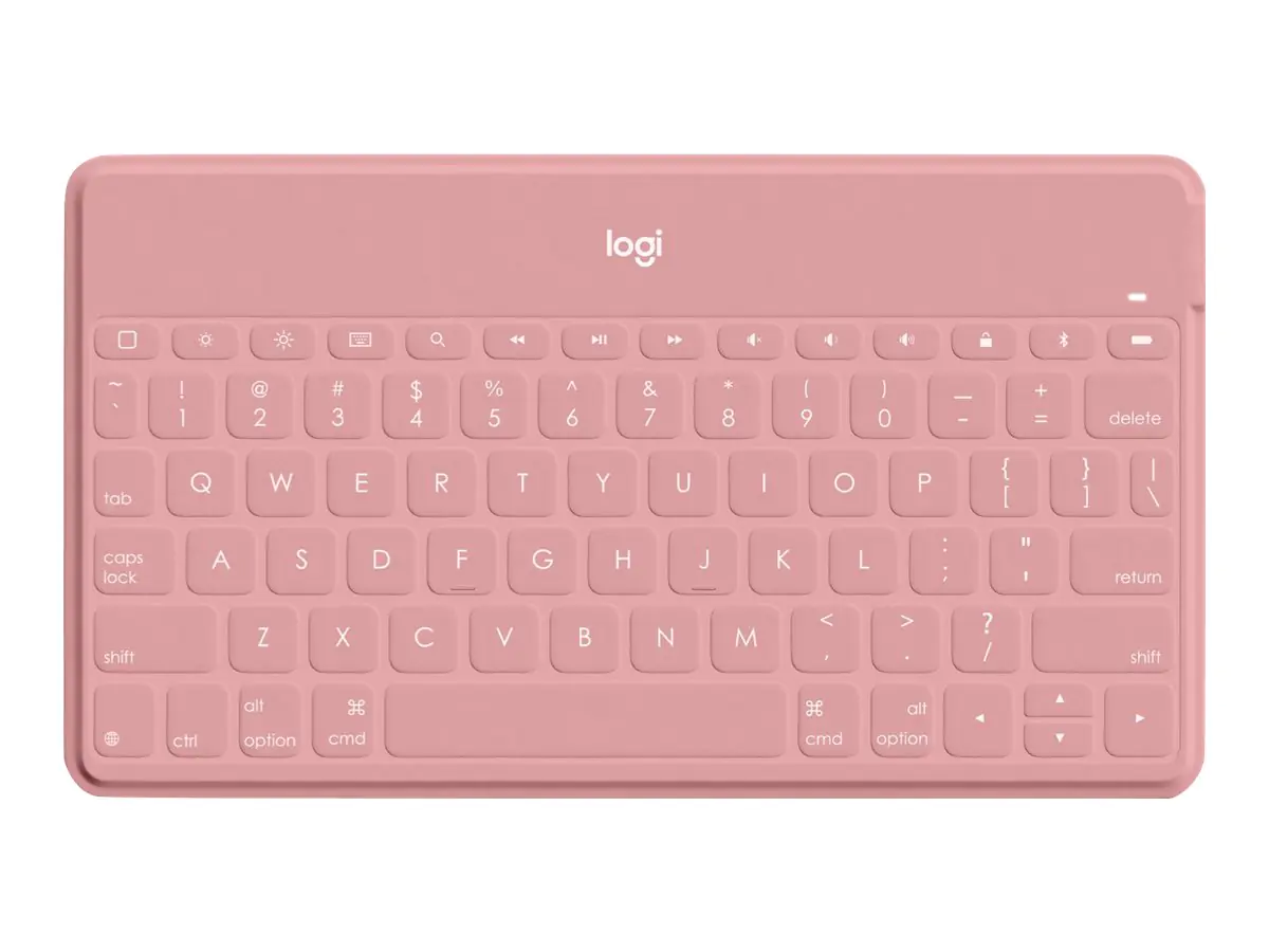 Logitech Keys-To-Go - Tastatur - Bluetooth - AZERTY - Französisch - Blush Pink - für Apple iPad/iPhone/TV