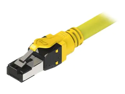 Roline - Patch-Kabel - RJ-45 (M) zu RJ-45 (M) - 3 m - SFTP, PiMF - CAT 8 - halogenfrei, geformt, robust - Gelb