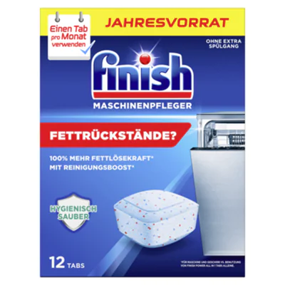 FINISH Spülmaschinenreiniger 12 St./Pack.