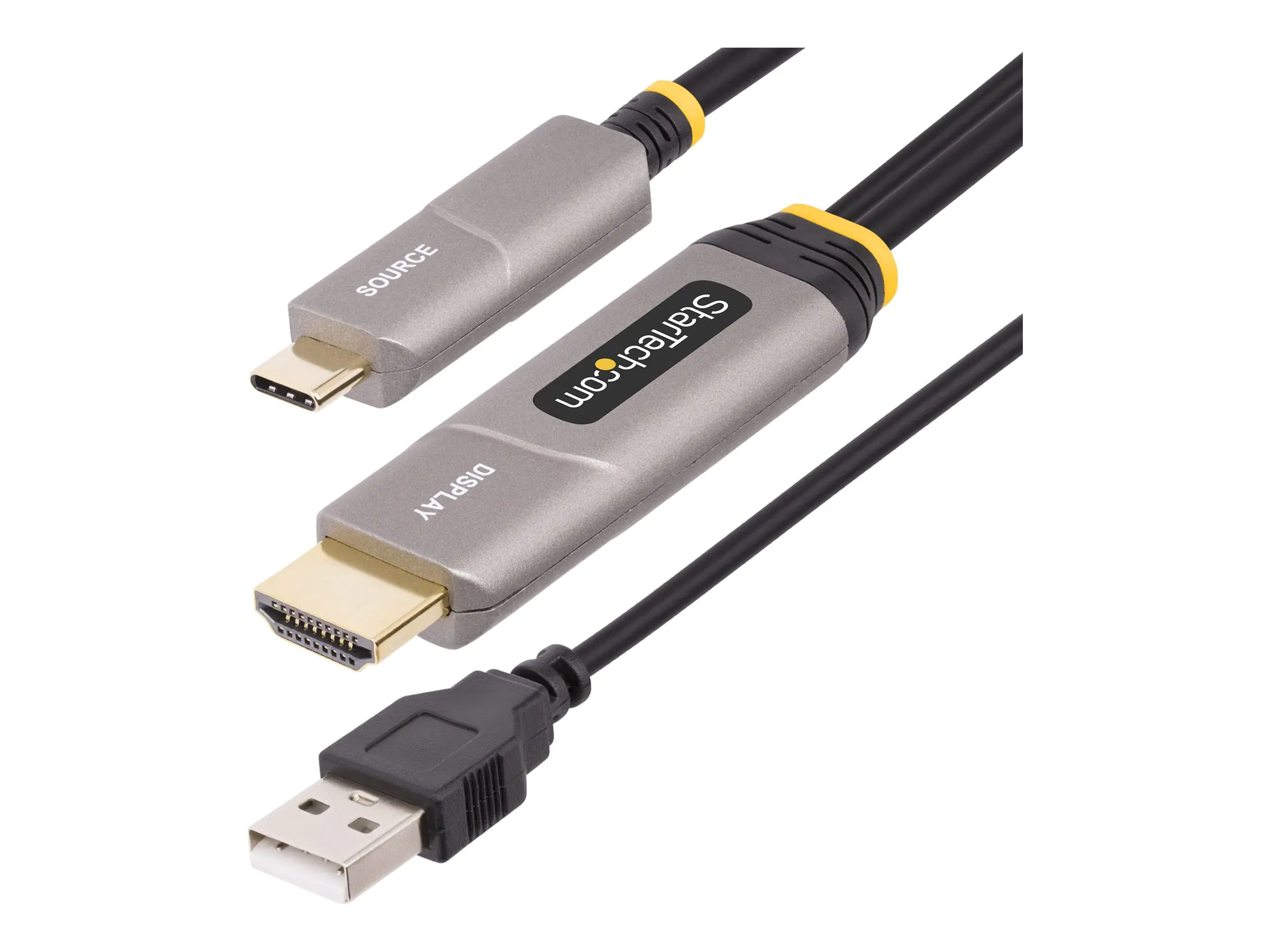 StarTech.com 30ft (9.15m) USB-C to HDMI 2.0 Active Optical Cable, 4K 60Hz - HDMI-Kabel - 24 pi