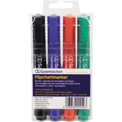 Soennecken Flipchartmarker 3352 sortiert 4 St./Pack.