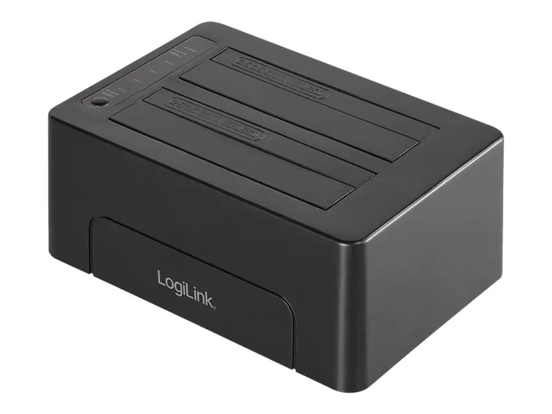 LogiLink Quickport - HDD-Dockingstation - 2,5" / 3,5" gemeinsam genutzt (6,4 cm/8,9 cm gemeinsam genutzt) - SATA 6Gb/s - USB 3.1 (Gen 2)