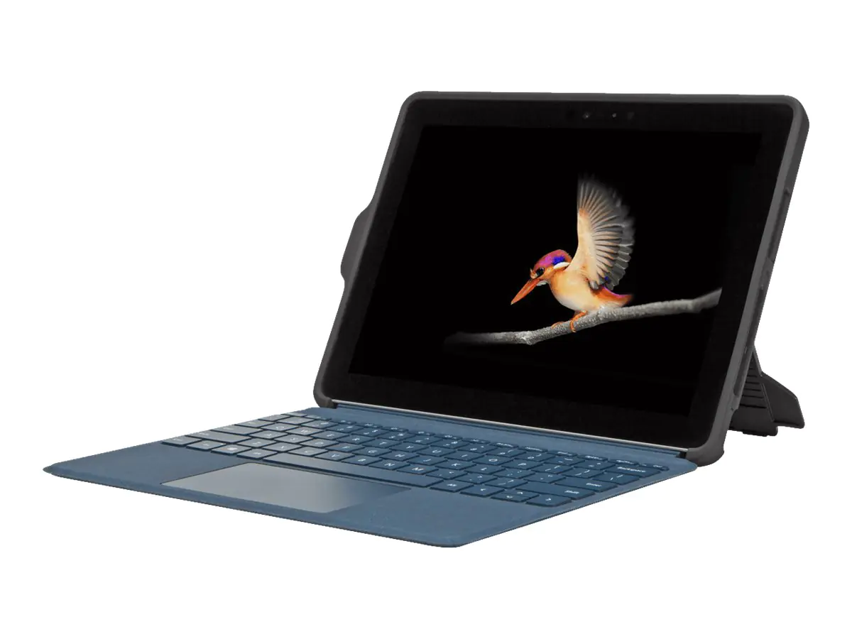 Targus - Flip-Hülle für Tablet - Thermoplastisches Polyurethan (TPU), gehärtetes Polycarbonat - Grau - für Microsoft Surface Go, Go 2