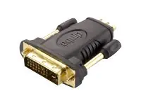 equip - Videoadapter - HDMI weiblich zu DVI-D männlich - abgeschirmt - Schwarz