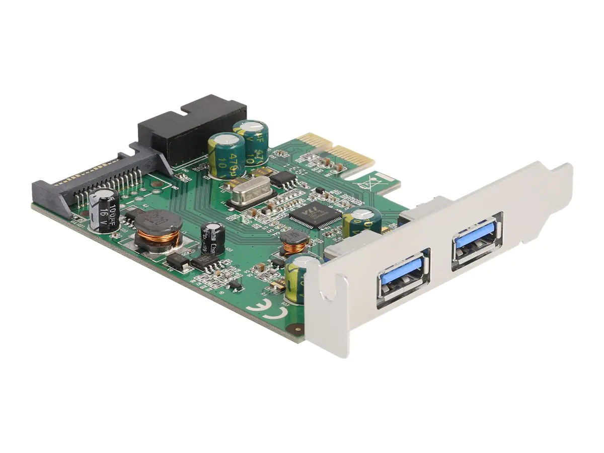 Delock - USB-Adapter - PCIe 2.0 Low-Profile - USB, USB 2.0, USB 3.0, USB 3.2 Gen 1