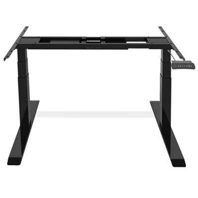 Schreibtischgestell FLEX MODUL Schreibtischplatte 1.200-2.000 x 800 mm (B x T) 250 x 1.145 x 205 mm (B x H x T) höhenverstellbar 80kg Stahl schwarz