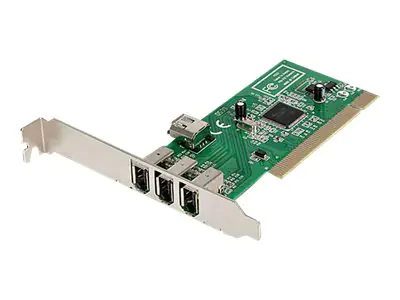 StarTech 4 Port 1394a FireWire PCI Schnittstellenkarte - 3x Firewire 400 extern 1x Firewire 400 intern - FireWire-Adapter - PCI - Firewire - 3 Anschlüsse