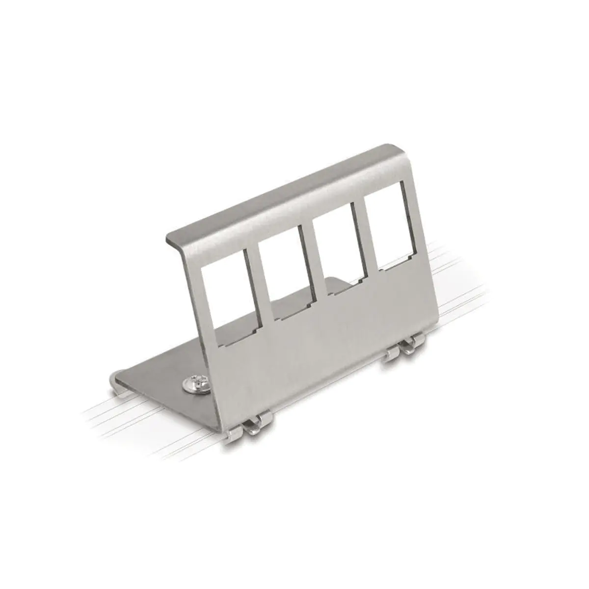 VALUE Hutschienen-Adapter f. 4 Keystone -Module