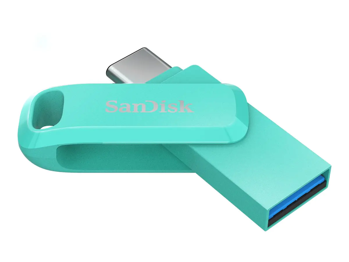 SanDisk Ultra Dual Drive Go - USB-Flash-Laufwerk - 128 GB - USB 3.1 Gen 1 / USB-C - grün
