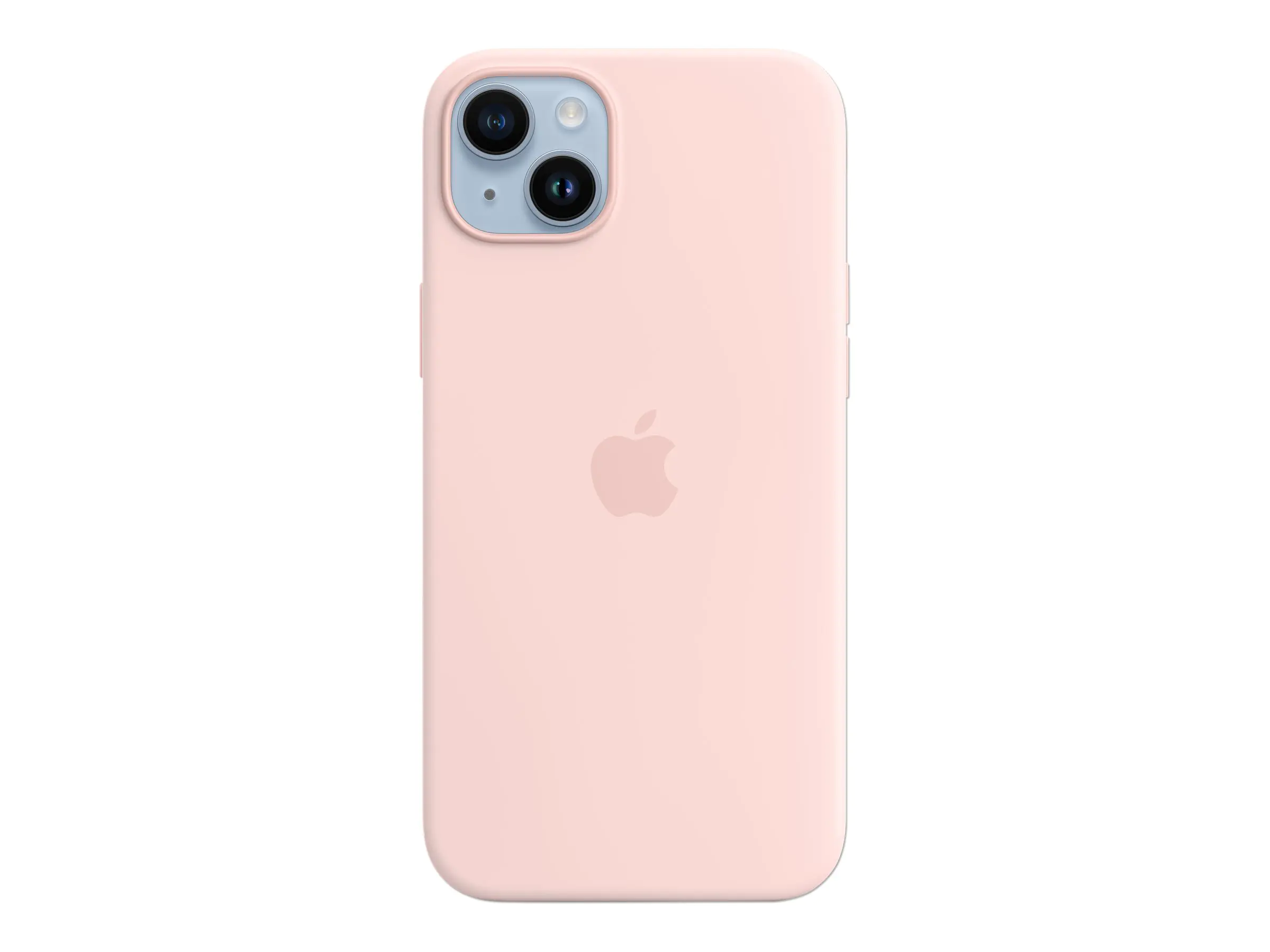 Apple - Hintere Abdeckung für Mobiltelefon - kompatibel mit MagSafe - Silikon - Chalk Pink - für iPhone 14 Plus