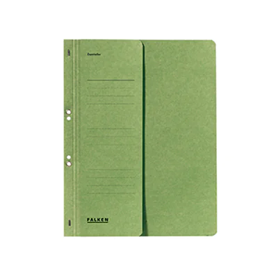 Falken Ösenhefter 80000490 DIN A4 kaufm. Heftung 250g Karton grün