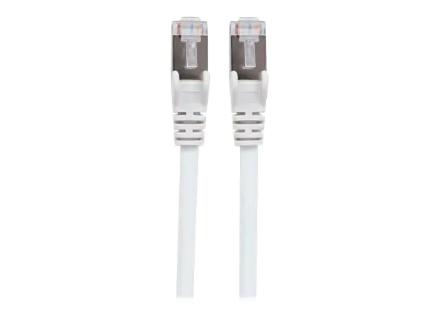 Intellinet Network Patch Cable, Cat6, 30m, White, Copper, S/FTP, LSOH / LSZH, PVC, RJ45, Gold Plated Contacts, Snagless, Booted, Polybag - Patch-Kabel - RJ-45 (M) bis RJ-45 (M) - 30 m - SFTP, PiMF - CAT 6 - halogenfrei, geformt, ohne Haken, verseilt - wei