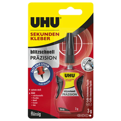 UHU® Sekundenkleber blitzschnell PRÄZISION universell easy tip system 3g
