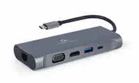 Cablexpert A-CM-COMBO7-01 - Dockingstation - USB-C 3.1 - HDMI, VGA - 1GbE