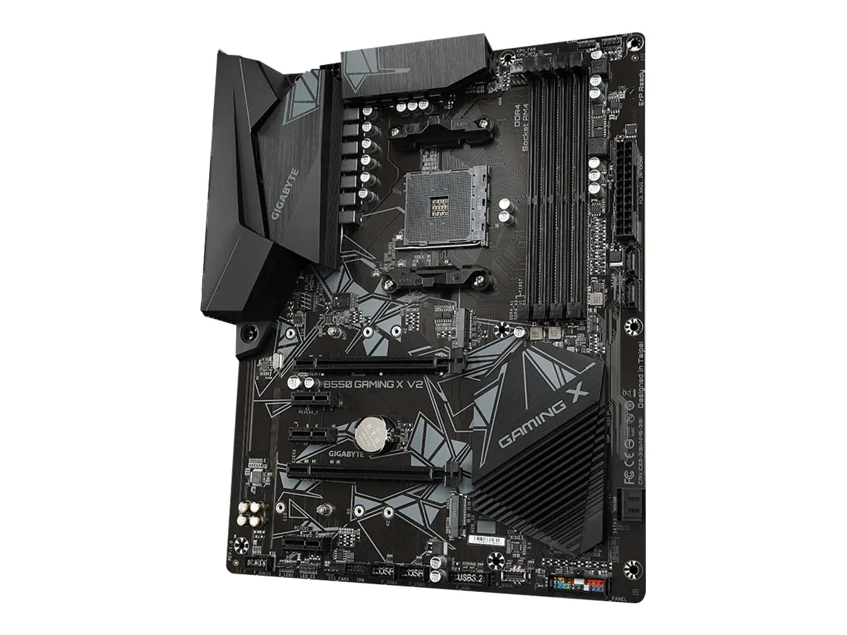 Gigabyte B550 GAMING X V2 - 1.0 - Motherboard - ATX - Socket AM4 - AMD B550 Chipsatz - USB 3.2 Gen 1, USB 3.2 Gen 2, USB-C Gen1 - Gigabit LAN - Onboard-Grafik (CPU erforderlich) - HD Audio (8-Kanal)