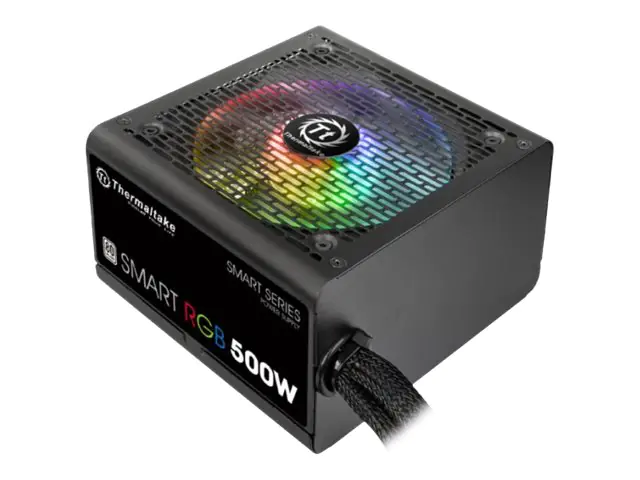 Thermaltake SMART RGB PS-SPR-0500NHSAWE-1 - Netzteil (intern) - ATX12V 2.3 - 80 PLUS - Wechselstrom 230 V - 500 Watt - aktive PFC - Schwarz