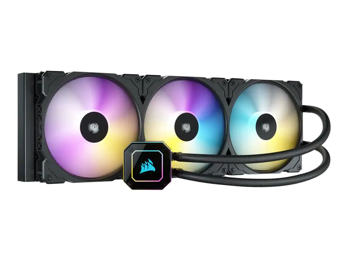 CORSAIR iCUE H170i ELITE CAPELLIX - Prozessor-Flüssigkeitskühlsystem - Kühlergröße: 420 mm - (für: LGA1200, LGA1150, LGA1151, LGA1155, LGA1156, LGA2066, LGA2011, LGA2011-3, AM4, AM3, AM2, sTR4, sTRX4) - 140 mm