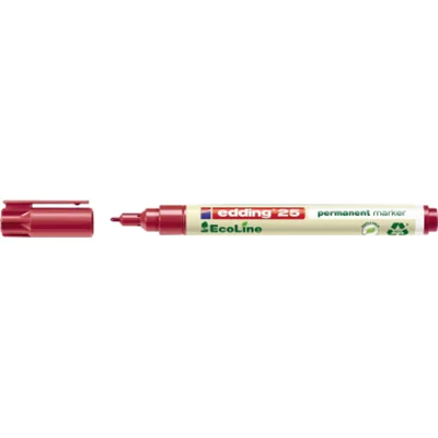 edding Permanentmarker EcoLine 4-25002 1mm Rundspitze rot