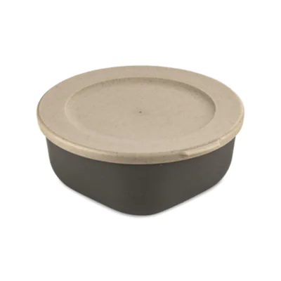 Koziol Vorratsdose CONNECT BOX 15,8 x 6,5 x 16,2 cm (B x H x L) 0,7l mikrowellengeeignet TPE Kunststoff nature ash grey