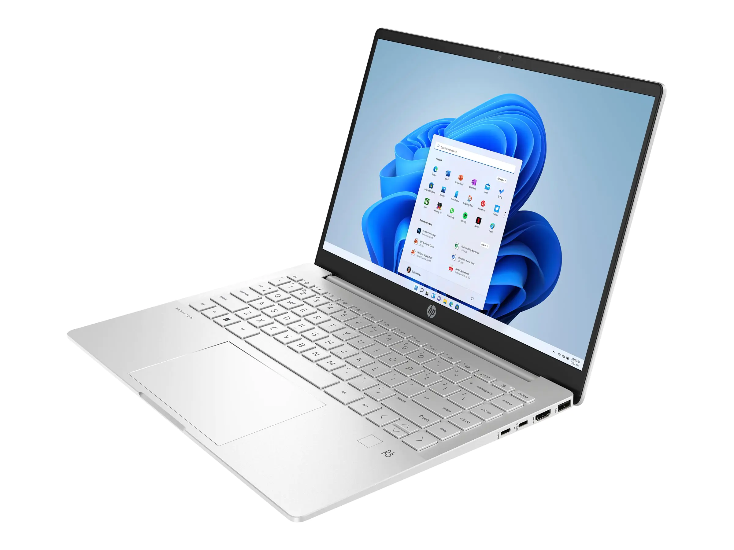 HP Pavilion Plus Laptop 14-eh1473ng - Intel Core i7 13700H / 2.4 GHz - Win 11 Home - Intel Iris Xe Grafikkarte - 16 GB RAM - 512 GB SSD NVMe - 35.6 cm (14") OLED 2880 x 1800 (2.8K) @ 90 Hz - Wi-Fi 6E, Bluetooth 5.3 WLAN-Karte - Natural Silver Aluminium -