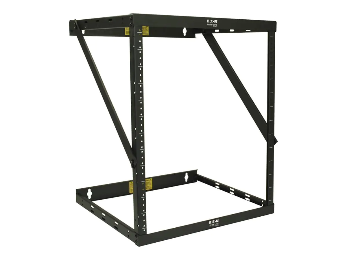 Tripp Eaton Tripp Lite Series 12U Wall Mount Open Frame Rack Cabinet Wallmount Heavy Duty - Schrank offener Rahmen - 2 Pfosten - geeignet für Wandmontage - Schwarz - 12U - 48.3 cm (19") SRWO12UHD