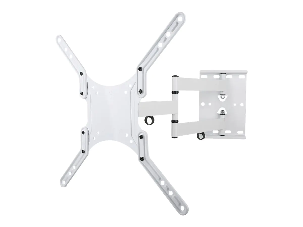 TECHly - Klammer für LCD TV (Ultra-dünn) - weiß - Bildschirmgröße: 58.4-139.7 cm (23"-55") - Montageschnittstelle: bis zu 400 x 400 mm - Wandmontage