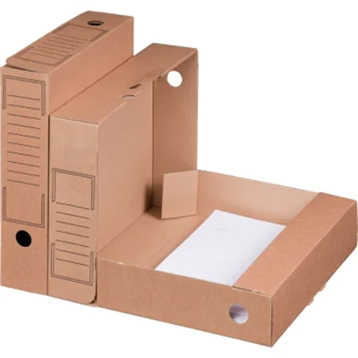 smartboxpro Archivbox 7,5 x 32,4 x 26,5 cm (B x H x T) DIN A4 mit Archivdruck Wellpappe braun 20 St./Pack.