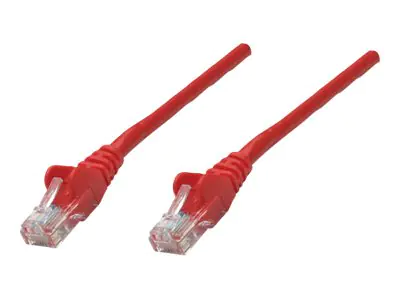 IC Intracom Intellinet Network Patch Cable, Cat5e , 20m, Red, CCA, U/UTP, PVC, RJ45, Gold Plated