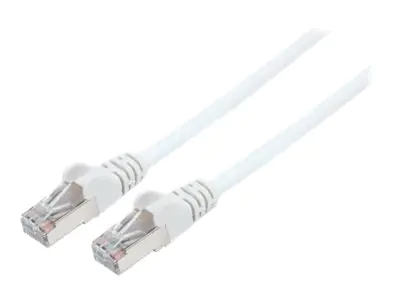 Intellinet Network Patch Cable, Cat7 Cable/Cat6A Plugs, 10m, White, Copper, S/FTP, LSOH / LSZH, PVC, RJ45, Gold Plated Contacts, Snagless, Booted, Lifetime Warranty, Polybag - Netzwerkkabel - RJ-45 (M) zu RJ-45 (M) - 10 m - SFTP, PiMF - CAT 7 - halogenfre