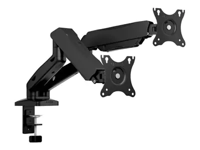 ICY BOX Monitorarm 2fach bis32''Tisch VESA kompatibel ergonomisch schwarz