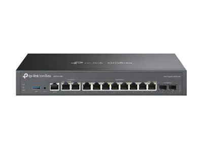 TP-Link Omada ER7412-M2 V1 - Router 12-Port-Switch - 1GbE, 2.5GbE - WAN-Ports: 12 - an Rack montierbar