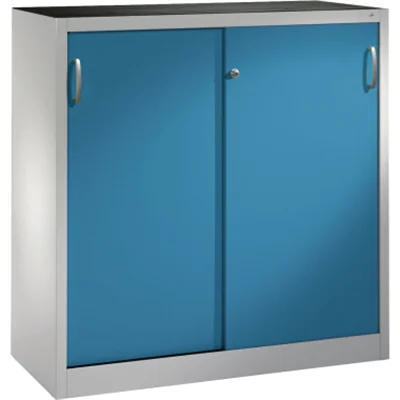 C+P Werkzeugschrank 204709S10024 Schiebetür 1200x1200x400mm lgr/lbl