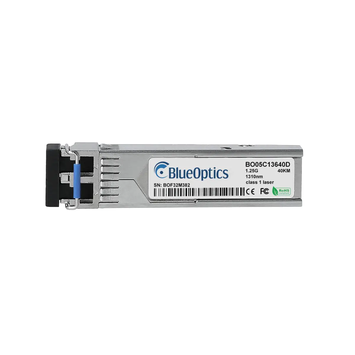 BlueOptics HPE X125 JD061A BlueOptics BO05C13640D SFP Transceiver, 1000BASE-LH, Singlemode Fiber,