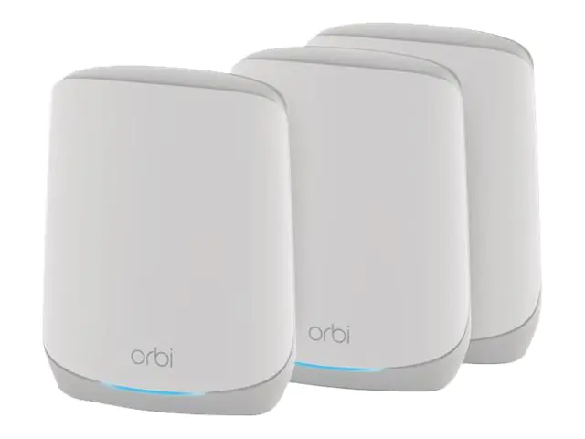 Netgear Orbi RBK763S - WLAN-System - (Router, 2 Extender) - bis zu 697 m² - Netz 1GbE - Wi-Fi 6 - Tri-Band