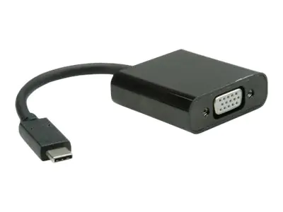 VALUE - Externer Videoadapter - USB-C - VGA - Schwarz
