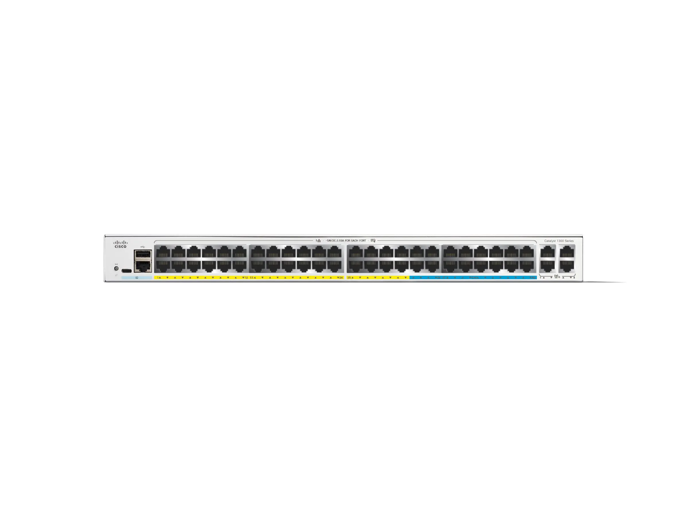 Cisco Catalyst 1300-48MGP-4X - Switch - L3 - managed - 32 x 10/100/1000 (PoE+)