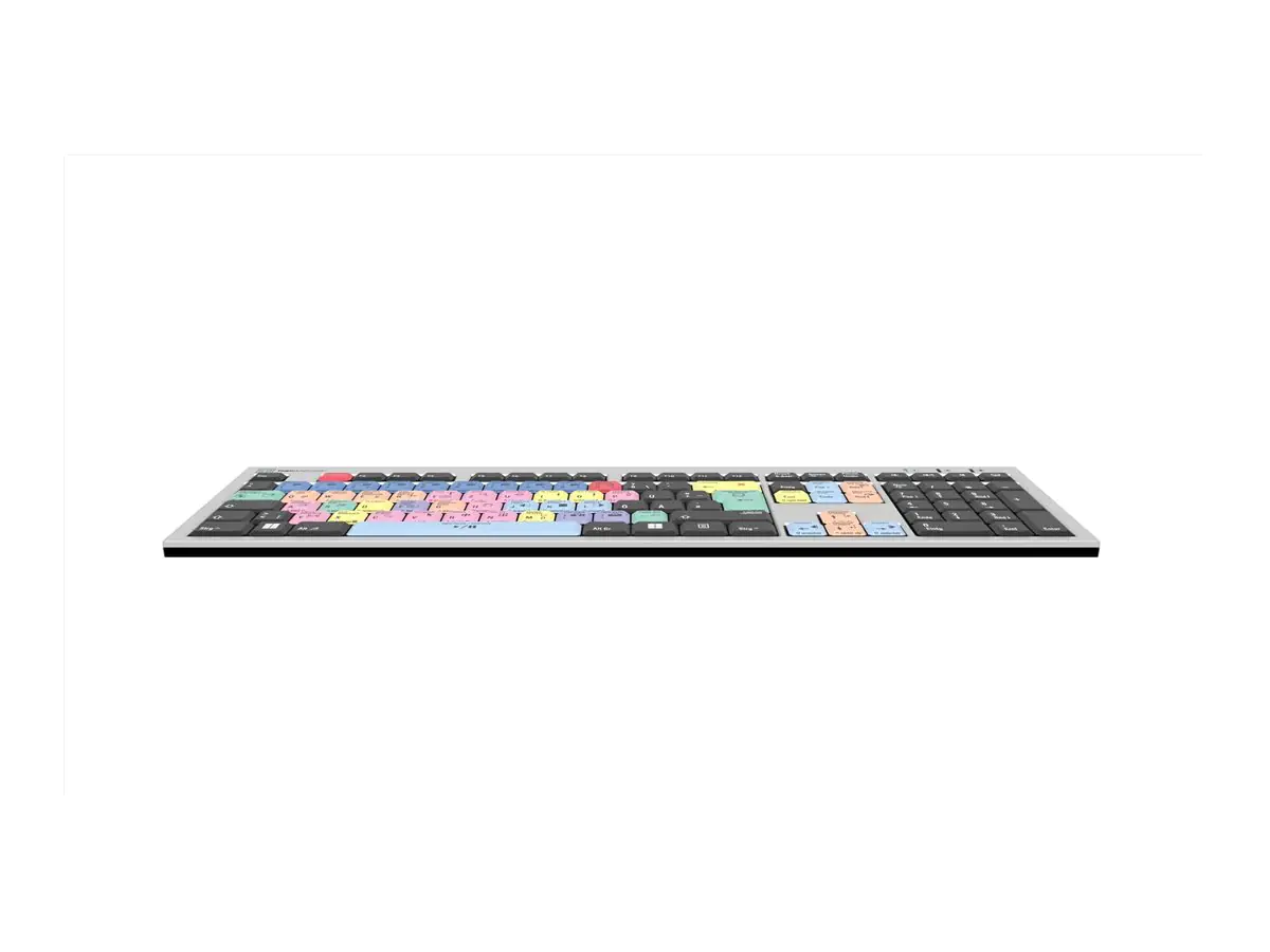 Logickeyboard LKB-PPROCC-AJPU-DE - Volle Größe (100%) - Kabelgebunden - USB - QWERTY - Mehrfarbig
