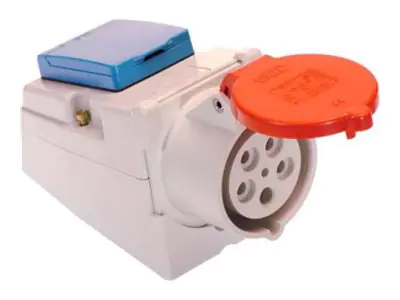 Bachmann - Steckdose - Typ F, CEE - 2 Steckdosen - 16 A - Wechselstrom 400 V - Blau, Rot