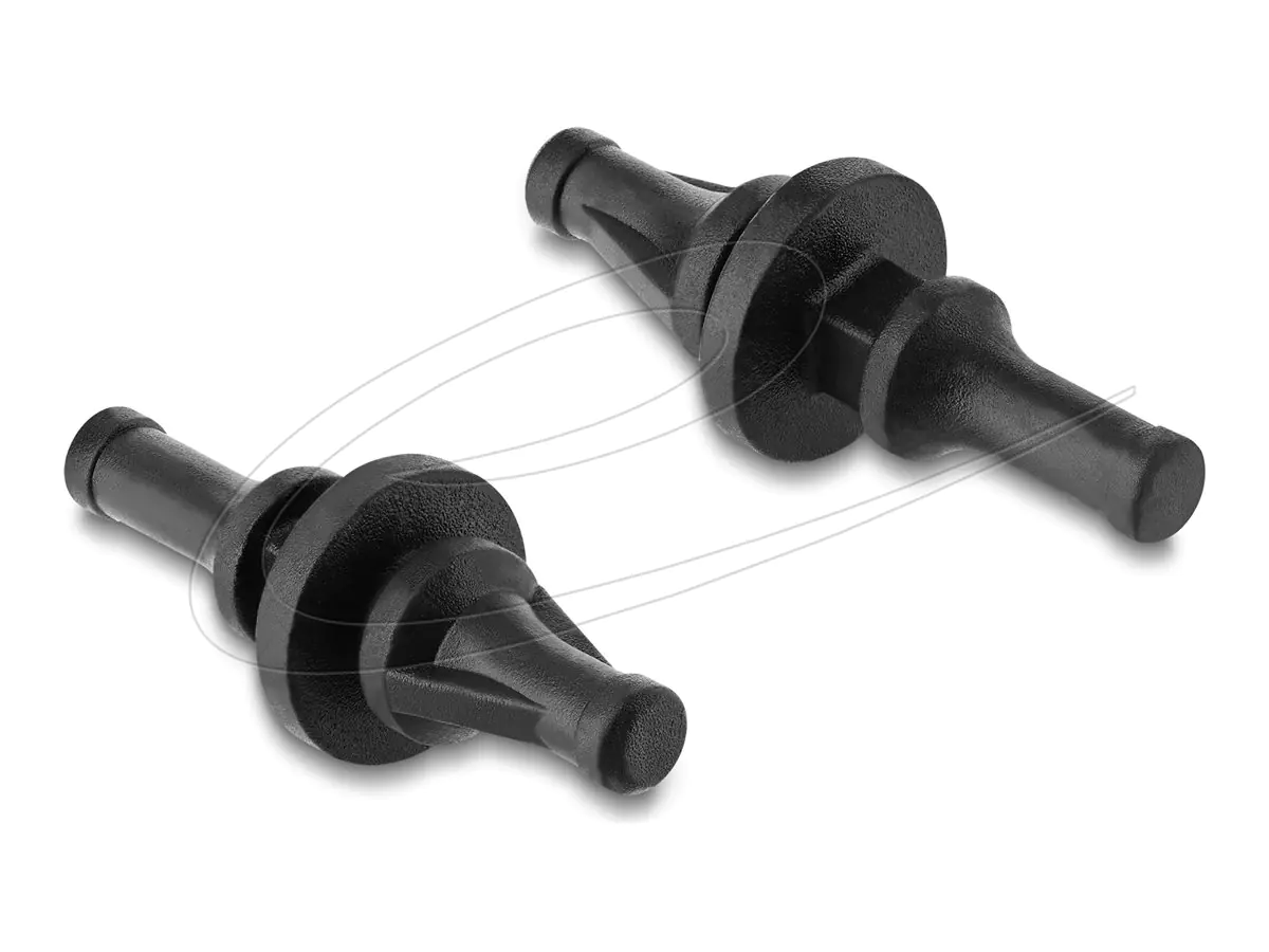 Delock Anti-Vibration Silikon Befestigung kurz für Lüfter 50 Stück schwarz Anti...