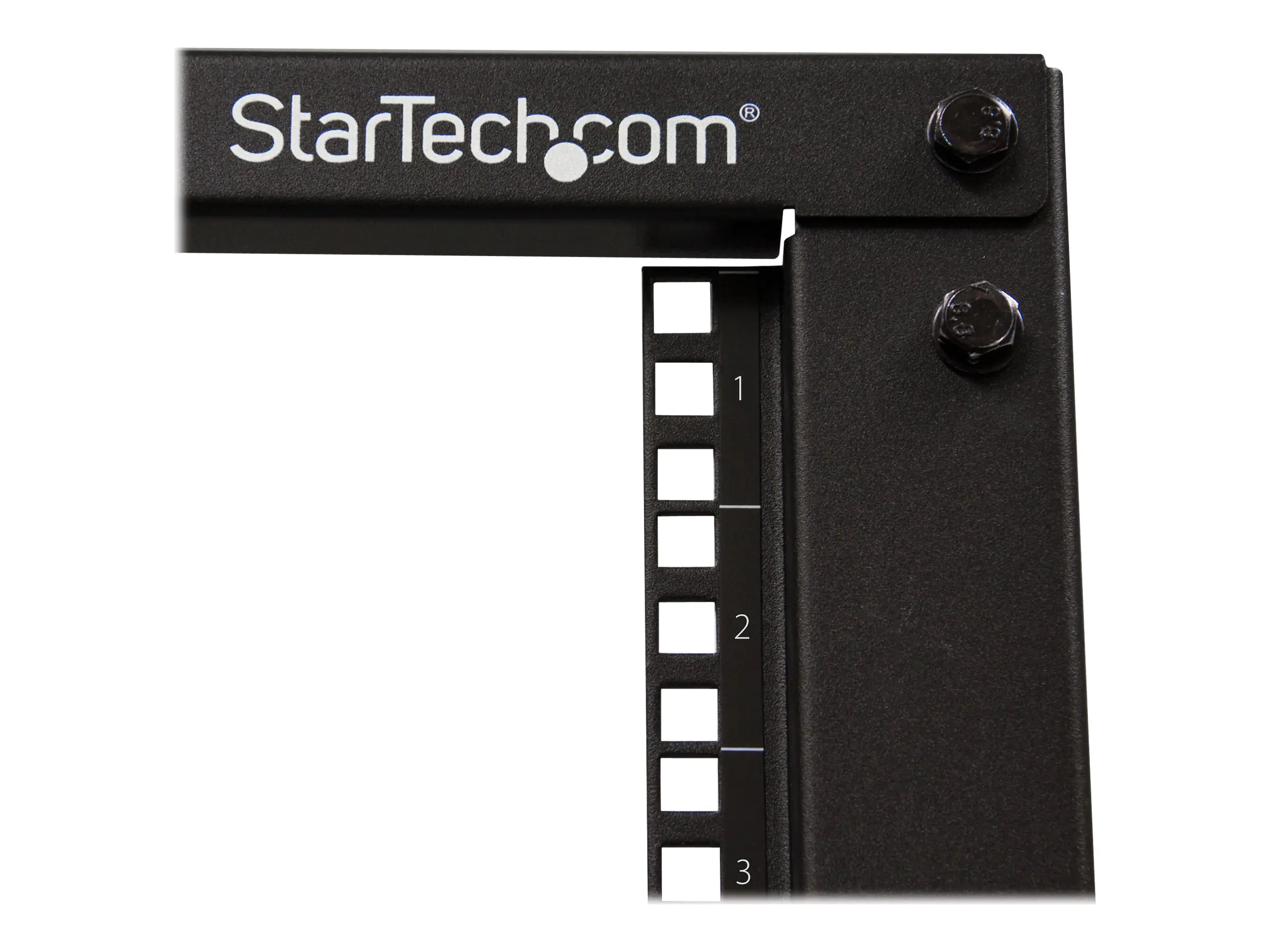 StarTech 19-Zoll Serverschrank - 15HE Laborgestell - Tiefenverstellbar 56 bis 102 cm - Tragfähigkeit 544 kg - Dell PowerEdge HP ProLiant ThinkServer (4POSTRACK15U) - Schrank offener Rahmen - 4 Pfosten - bodenstehend - Schwarz - 15U