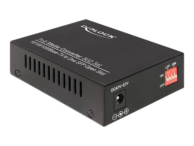 Delock Gigabit Ethernet Media Converter - Medienkonverter - GigE - 10Base-T, 100Base-TX, 1000Base-T, 1000Base-X - SFP (mini-GBIC) / RJ-45