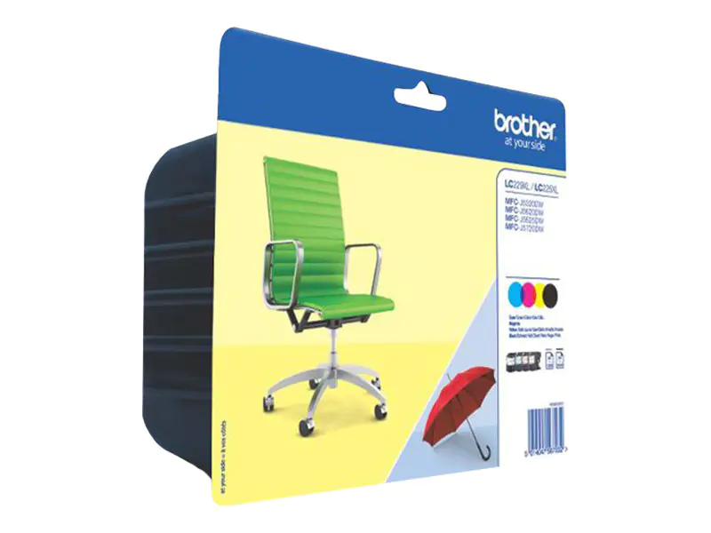 Brother LC229XL Value-Pack - 4er-Pack - Schwarz, Gelb, Cyan, Magenta LC229XLVALBPDR
