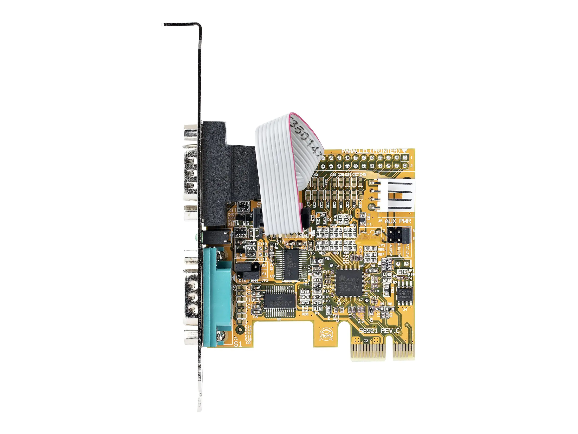 StarTech 2-Port PCI Express Serial Card, Dual Port PCIe to RS232 (DB9) Serial Interface Card, 16C1050 UART, Standard or Low Profile Brackets, COM Retention, For Windows & Linux - PCIe to Dual DB9 Card (21050-PC-SERIAL-CARD) - Serieller Adapter - PCIe 2.0