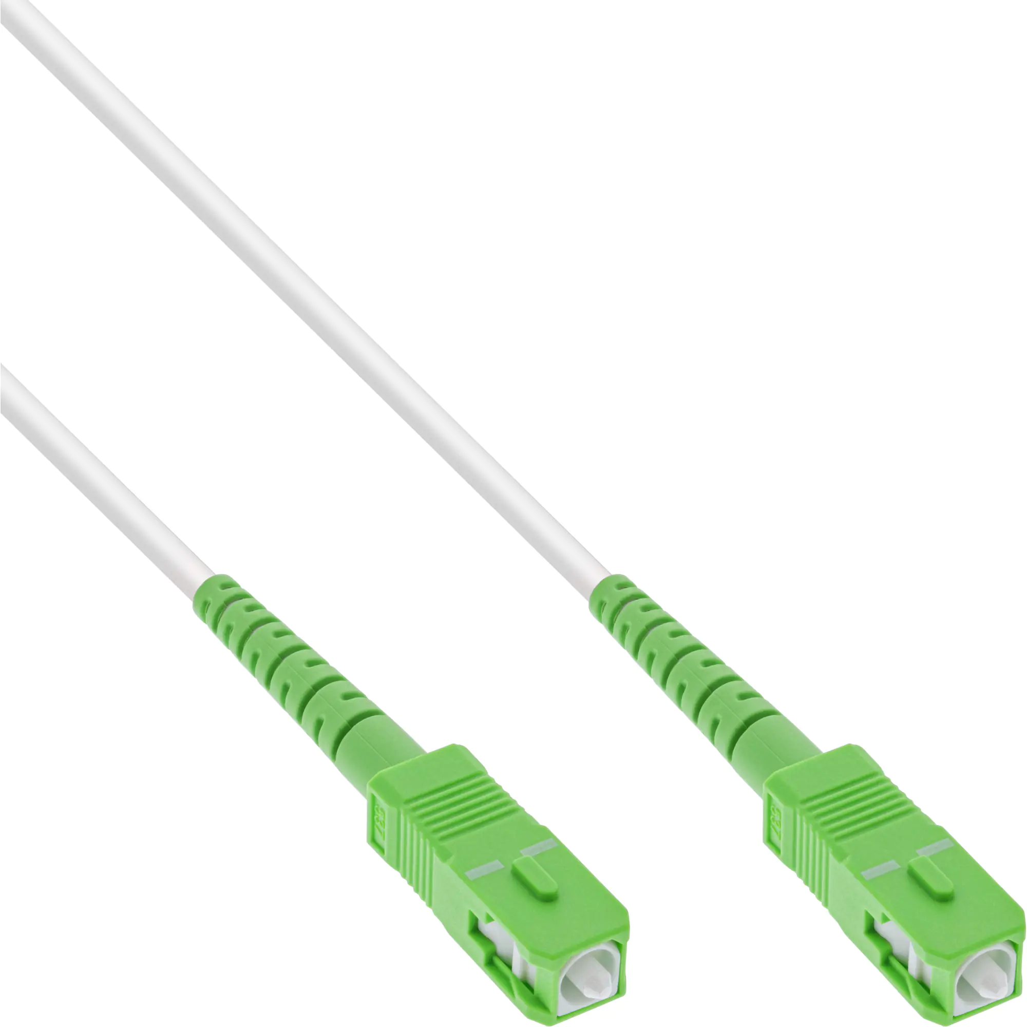 InLine LWL Simplex Kabel - FTTH - LC/APC - OS2 - weiß - 30 m 88330