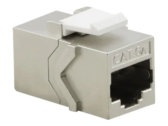 Helos - Keystone-Anschluss - RJ-45 (W) - STP - CAT 6a - Silber