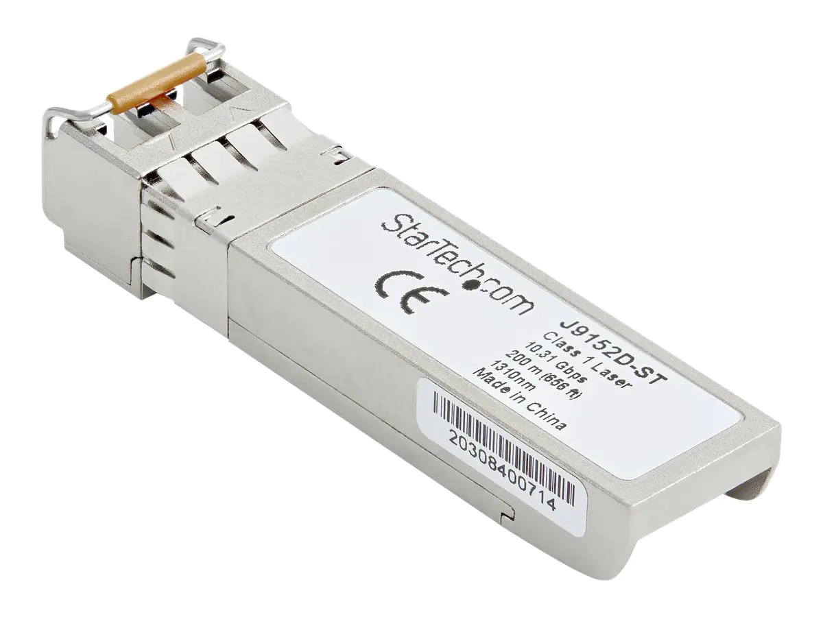 StarTech J9152D-ST Transceiver Modul (SFP+ Module, 10GBase-LRM HP kompatibel, Glasfaser, 1310nm, LC Multimode mit DDM) - SFP+-Transceiver-Modul (gleichwertig mit: HP J9152D) - 10GbE - 10GBase-LRM - LC Multi-Mode - bis zu 200 m - 1310 nm - für HPE Aruba 25